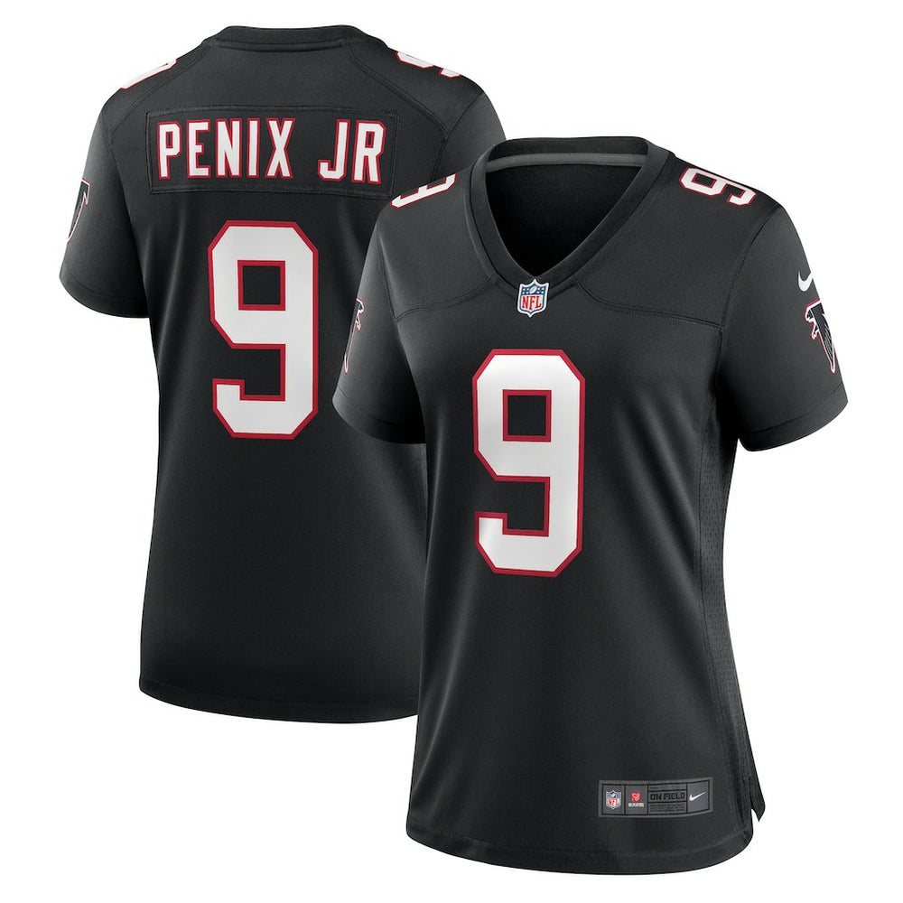 Michael Penix Jr. Atlanta Falcons Women's Alternate Game Jersey - Black Jerseys
