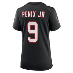 Michael Penix Jr. Atlanta Falcons Women's Alternate Game Jersey - Black Jerseys