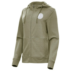 Chicago Cubs Antigua Women's Seeker Full-Zip Hoodie Jacket - Olive Jackets