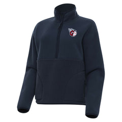 Cleveland Guardians Antigua Women's Figure Half-Zip Sweatshirt - Navy Sweatshirts