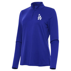 Los Angeles Dodgers Antigua Women's Reprocess Quarter-Zip Top - Royal Tops