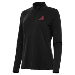 Arizona Diamondbacks Antigua Women's Reprocess Quarter-Zip Top - Black Tops