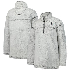 Houston Texans G-III 4Her by Carl Banks Women's Sherpa Quarter-Zip Jacket - Gray Jackets
