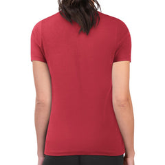 Boston Red Sox G-III 4Her by Carl Banks Women's Super-Slim Fit Lightweight Leopard Heart T-Shirt - Red T-shirts