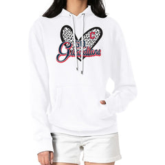 Cleveland Guardians G-III 4Her by Carl Banks Women's Leopard Heart Pullover Hoodie - White Hoodies