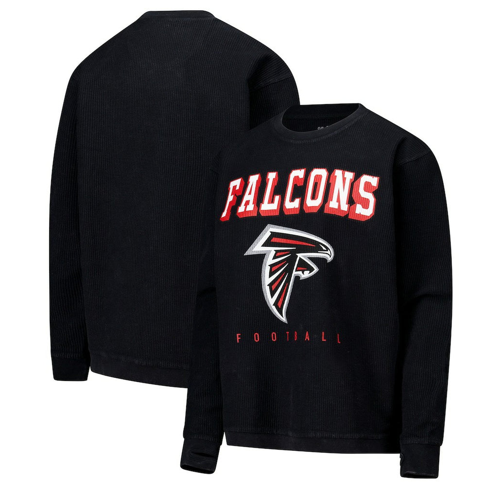 Atlanta Falcons G-III 4Her by Carl Banks Women's Comfy Cord Pullover Sweatshirt - Black Pullover