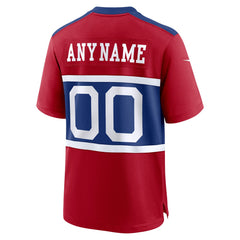 New York Giants Alternate Game Custom Jersey - Century Red Jerseys
