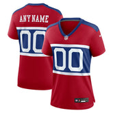 New York Giants Women's Alternate Game Custom Jersey - Century Red Jerseys