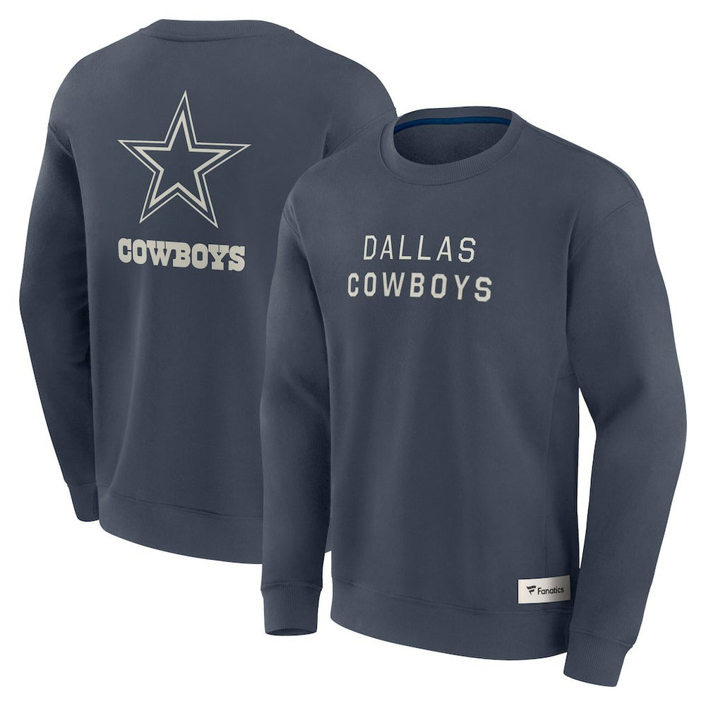 Dallas Cowboys Elements Future Ground Lettering Pullover Sweatshirt - Navy Pullover