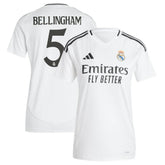 Jude Bellingham Real Madrid Women's 2024/25 Home Replica Player Jersey White - Adidas outlet