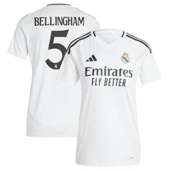 Jude Bellingham Real Madrid Women's 2024/25 Home Replica Player Jersey White - Adidas outlet