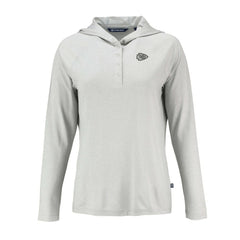Kansas City Chiefs Cutter & Buck Women's Coastline Epic Comfort Eco Recycled Long Sleeve Hoodie T-Shirt - Gray Hoodies
