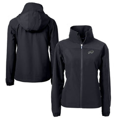 Buffalo Bills Cutter & Buck Women's Charter Eco Recycled Full-Zip Hoodie Jacket - Black Hoodies