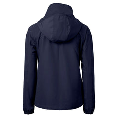 Chicago Bears Cutter & Buck Women's Charter Eco Recycled Half-Zip Hoodie Anorak Jacket - Navy Hoodies