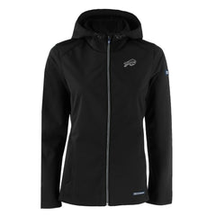 Buffalo Bills Cutter & Buck Women's Evoke Eco Softshell Recycled Full-Zip Hoodie Jacket - Black Hoodies