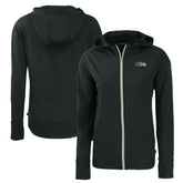 Seattle Seahawks Cutter & Buck Women's Daybreak Eco Recycled Full-Zip Hoodie - Black Hoodies