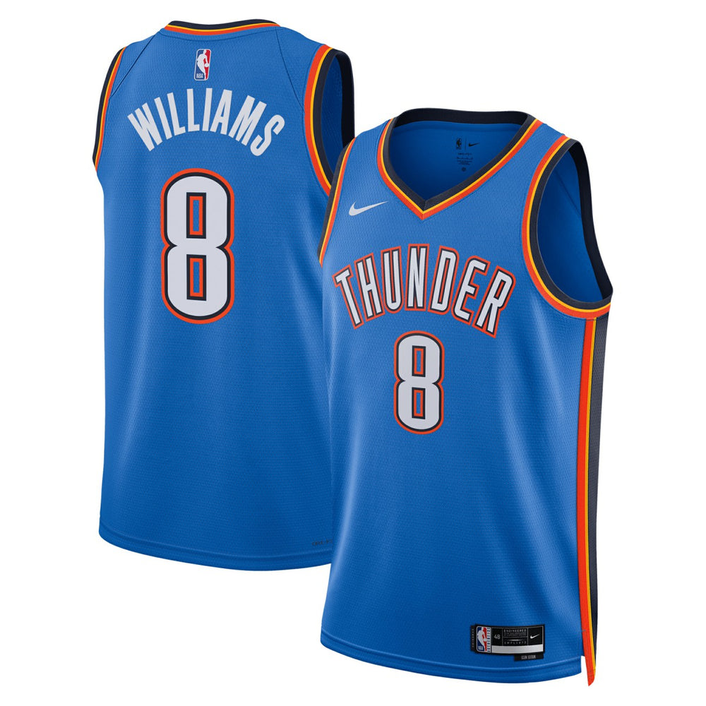 Jalen Williams Oklahoma City Thunder Unisex Swingman Replica Jersey Icon Edition Blue - Nike