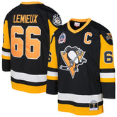 Mario Lemieux Pittsburgh Penguins Mitchell & Ness Youth 1991/92 Captain Patch Power Play Player Jersey - Black | US 201700168