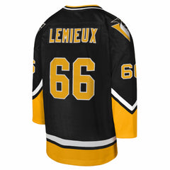 Mario Lemieux Pittsburgh Penguins Mitchell & Ness Youth 1992/93 Captain Patch Power Play Player Jersey - Black | US 201700171