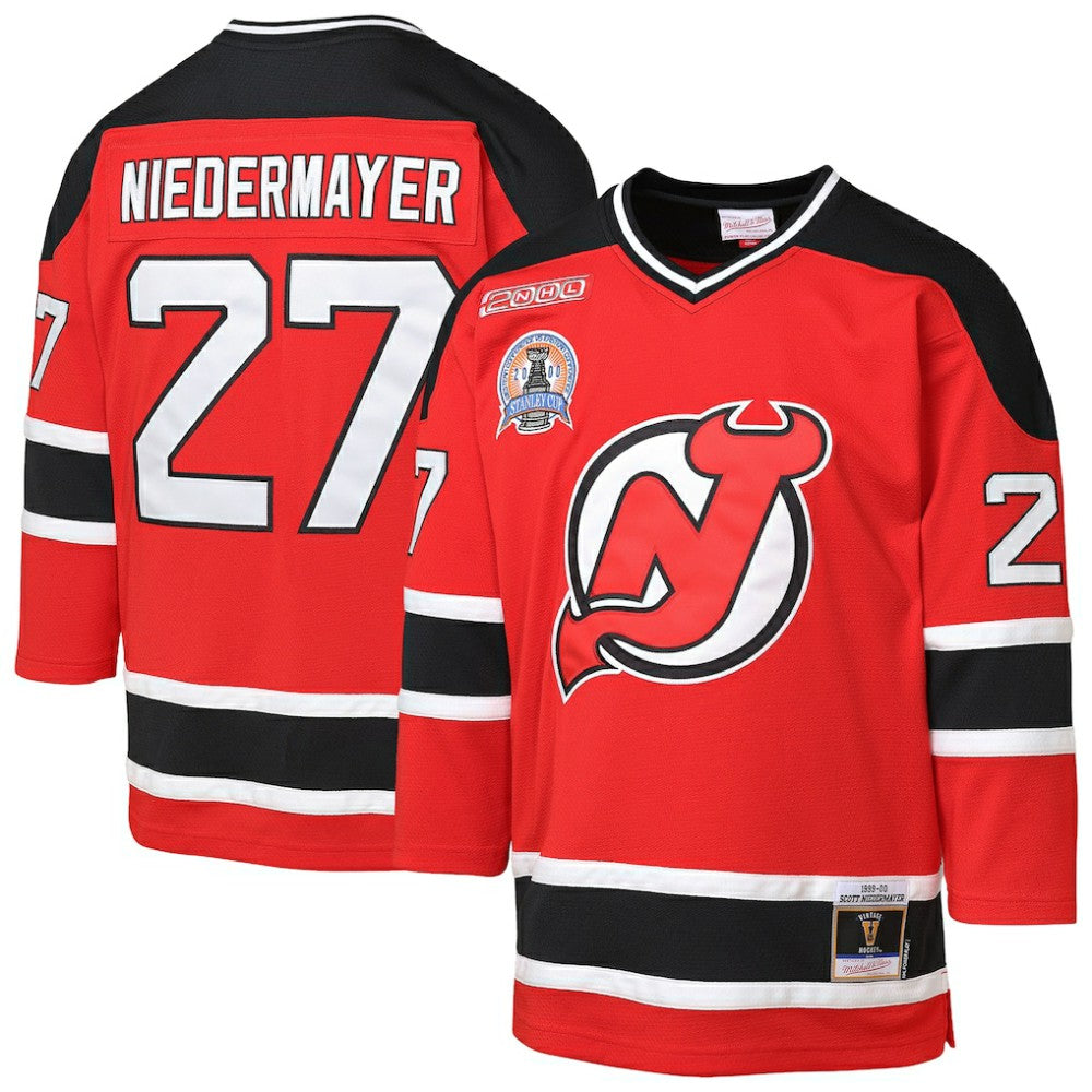 Scott Niedermayer New Jersey Devils Mitchell & Ness Youth 1999/00 Power Play Player Jersey - Red | US 201700175