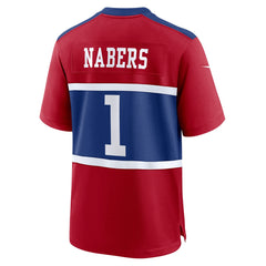 Malik Nabers New York Giants Youth Game Jersey - Red Jerseys