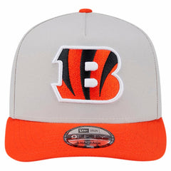 Cincinnati Bengals New Era Decent 9FIFTY A-Frame Snapback Hat - Stone Hats