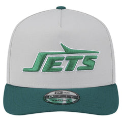 New York Jets New Era Decent 9FIFTY A-Frame Snapback Hat - Stone Hats