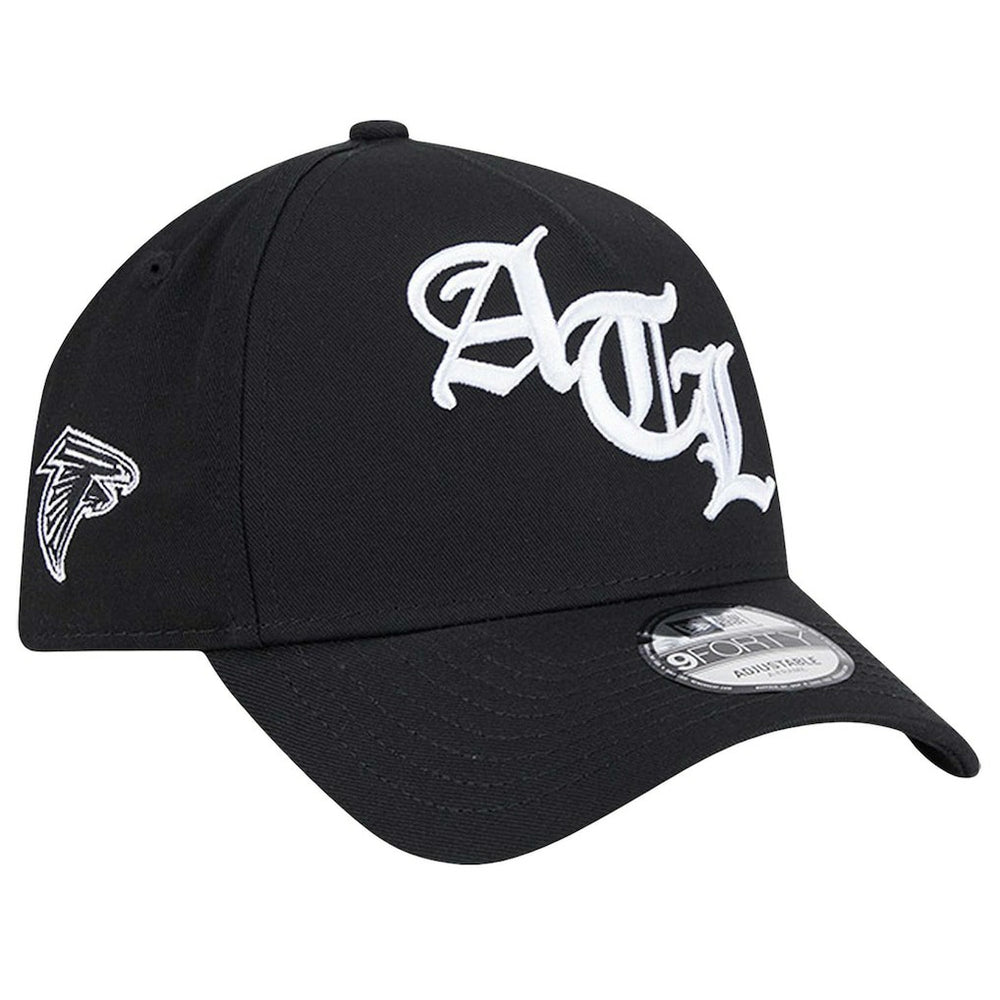 Atlanta Falcons New Era Mystic 9FORTY A-Frame Adjustable Hat - Black Hats