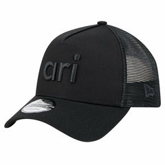 Arizona Cardinals New Era Domain 9FORTY A-Frame Trucker Adjustable Hat - Black Hats
