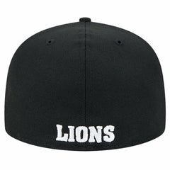 Detroit Lions New Era Omaha Throwback 59FIFTY Fitted Hat - Black Hats