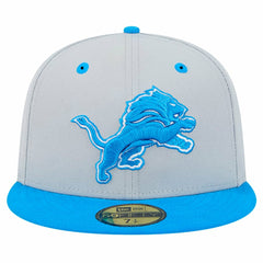 Detroit Lions New Era Flipside Two-Tone 59FIFTY Fitted Hat - Gray/Blue Hats