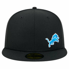 Detroit Lions New Era Flawless 59FIFTY Fitted Hat - Black Hats