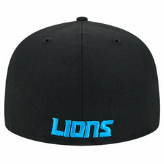 Detroit Lions New Era Flawless 59FIFTY Fitted Hat - Black Hats