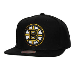 Boston Bruins Mitchell & Ness Core Top Spot Snapback Hat - Black | US 201700826