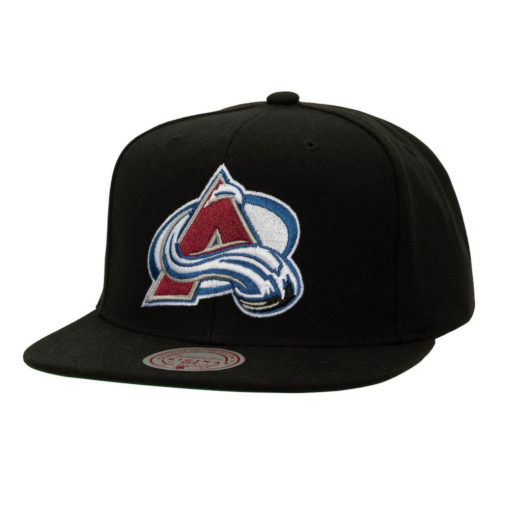 Colorado Avalanche Mitchell & Ness Core Top Spot Snapback Hat - Black | US 201700827