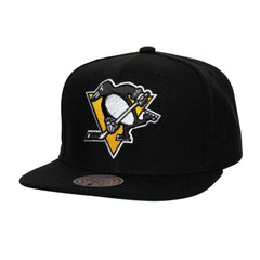 Pittsburgh Penguins Mitchell & Ness Core Top Spot Snapback Hat - Black | US 201700832