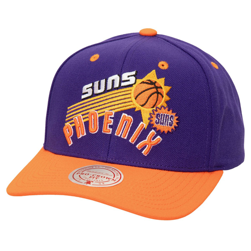 Phoenix Suns All In 2.0 Pro Crown Snapback Hat Purple - Mitchell & Ness