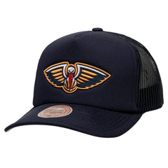 New Orleans Pelicans Core Evergreen OTC Trucker Adjustable Hat Navy - Mitchell & Ness