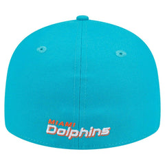 Miami Dolphins New Era Omaha Low Profile 59FIFTY Fitted Hat - Aqua Hats
