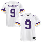 J.J. McCarthy Minnesota Vikings Youth Game Jersey - White Jerseys