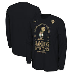 Boston Celtics 18-Time NBA Finals Champions Locker Room Long Sleeve T-Shirt Black - Nike