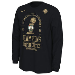 Boston Celtics 18-Time NBA Finals Champions Locker Room Long Sleeve T-Shirt Black - Nike