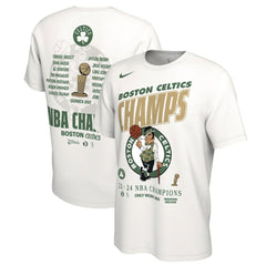 Boston Celtics 2024 NBA Finals Champions Celebration Roster T-Shirt White - Nike