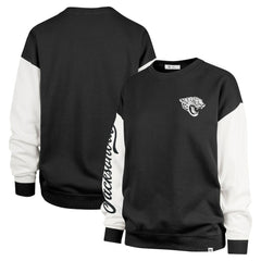 Jacksonville Jaguars '47 Women's Double Header Rise Andie Pullover Sweatshirt - Black Pullover