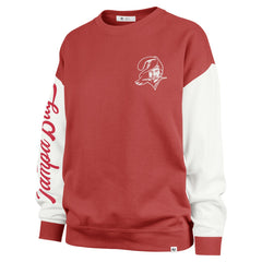 Tampa Bay Buccaneers '47 Women's Double Header Rise Andie Pullover Sweatshirt - Red Pullover