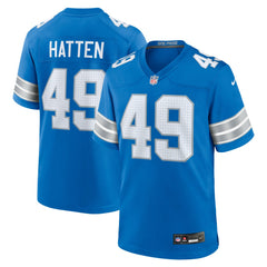 Hogan Hatten Detroit Lions Game Jersey - Blue Jerseys