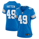 Hogan Hatten Detroit Lions Women's Game Jersey - Blue Jerseys