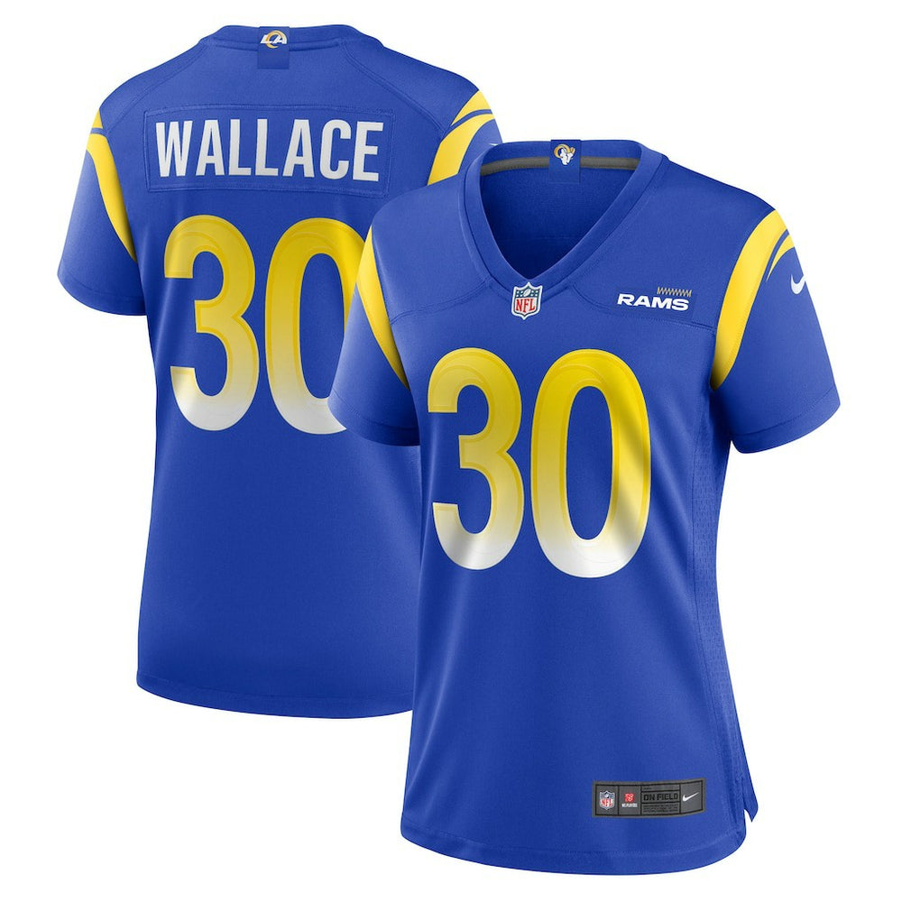Josh Wallace Los Angeles Rams Women's Game Jersey - Royal Jerseys