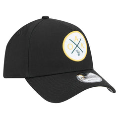 Oakland Athletics New Era 9FORTY A-Frame Adjustable Hat - Black Hats