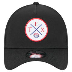 Texas Rangers New Era 9FORTY A-Frame Adjustable Hat - Black Hats
